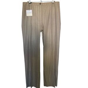 NWT Bernard Zins Joyeux Stripe Wide Leg Trousers Pants